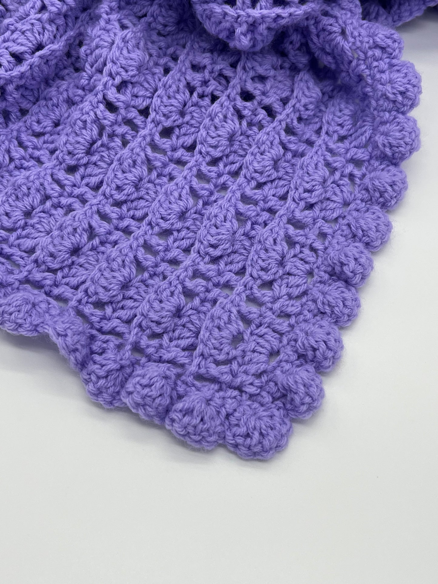 Crocheted Baby Blanket - Purple